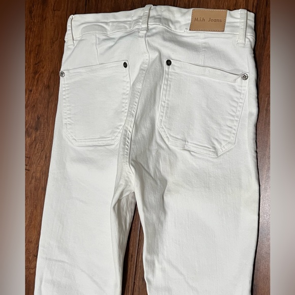 M.i.h. Power White Marakesh Stretch Slim Kick Flare Jean Sz 26 - Picture 6 of 11